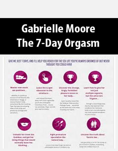 Gabrielle Moore The 7 Day Orgasm Courses Adda 